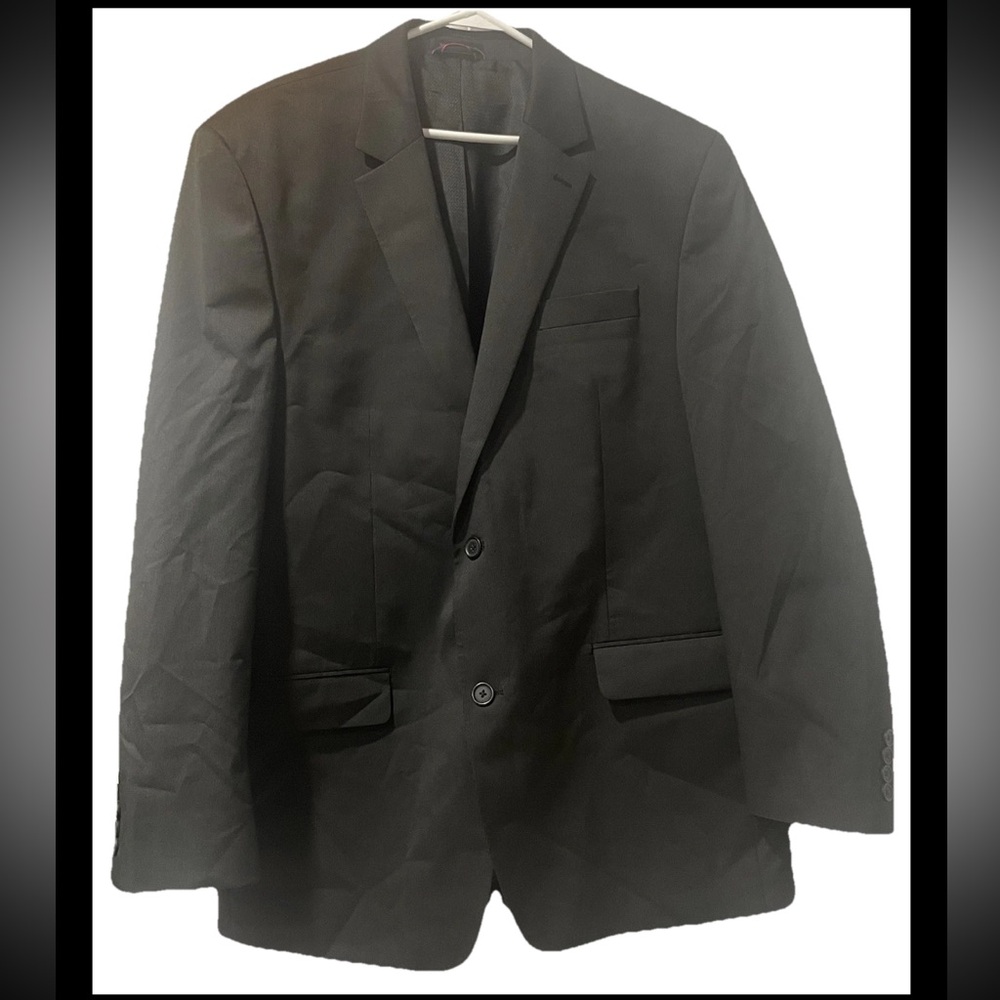 Izod Black Men's 48L 2 Button Sport Coat Blazer Jacket